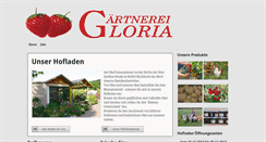 Desktop Screenshot of gaertnerei-gloria.de