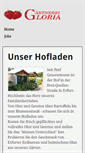 Mobile Screenshot of gaertnerei-gloria.de