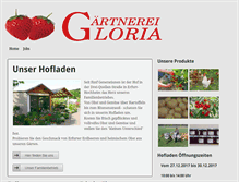 Tablet Screenshot of gaertnerei-gloria.de